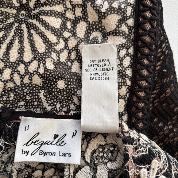 Anthropologie Beguile Byron Lars Size 0 Dress Sequins Cocktail Wedding Guest - Picture 12 of 16